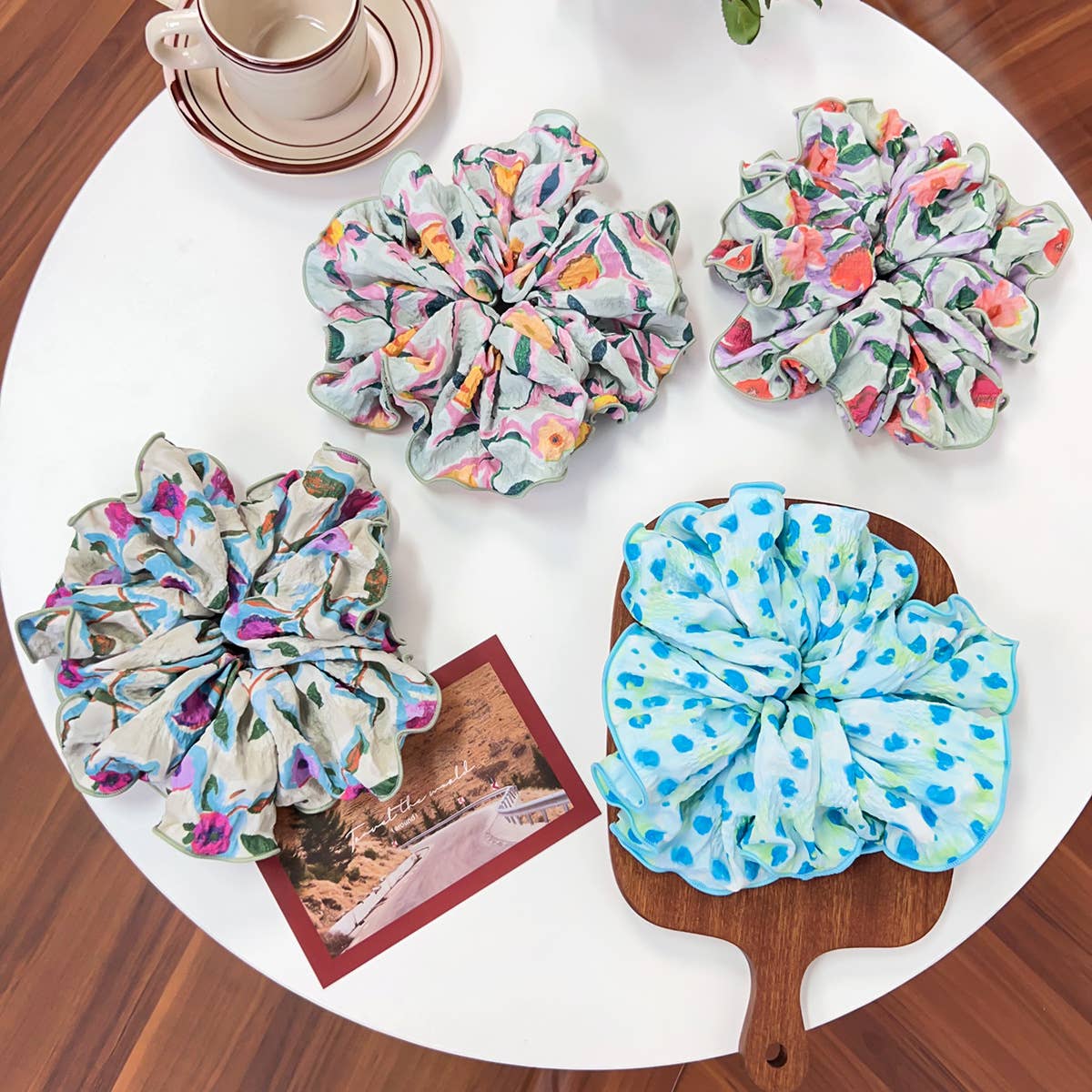 Floral vintage large intestine fabric hair band