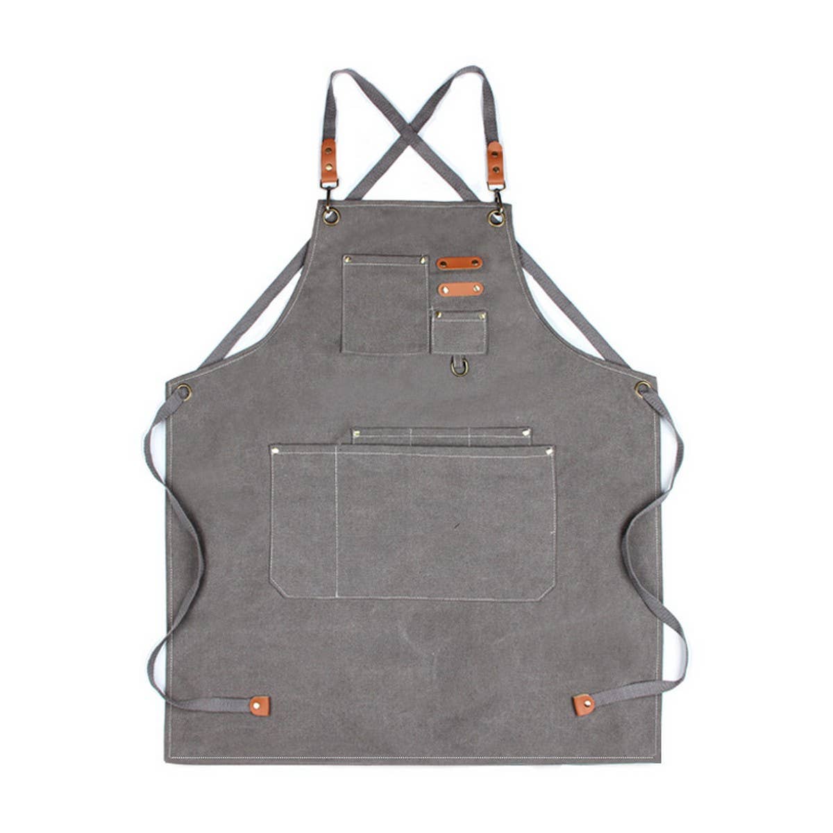 CWAB3995_THICK COTTON CANVAS STAIN-RESISTANT WORK APRON