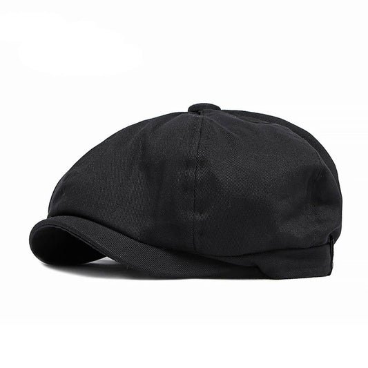 SIMPLE ADJUSTABLE BRITISH FLAT CAP_CWAH1908
