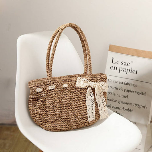 2024 NEW STYLE BOW HAND-HELD BEACH WOVEN BAG_CWAB1891