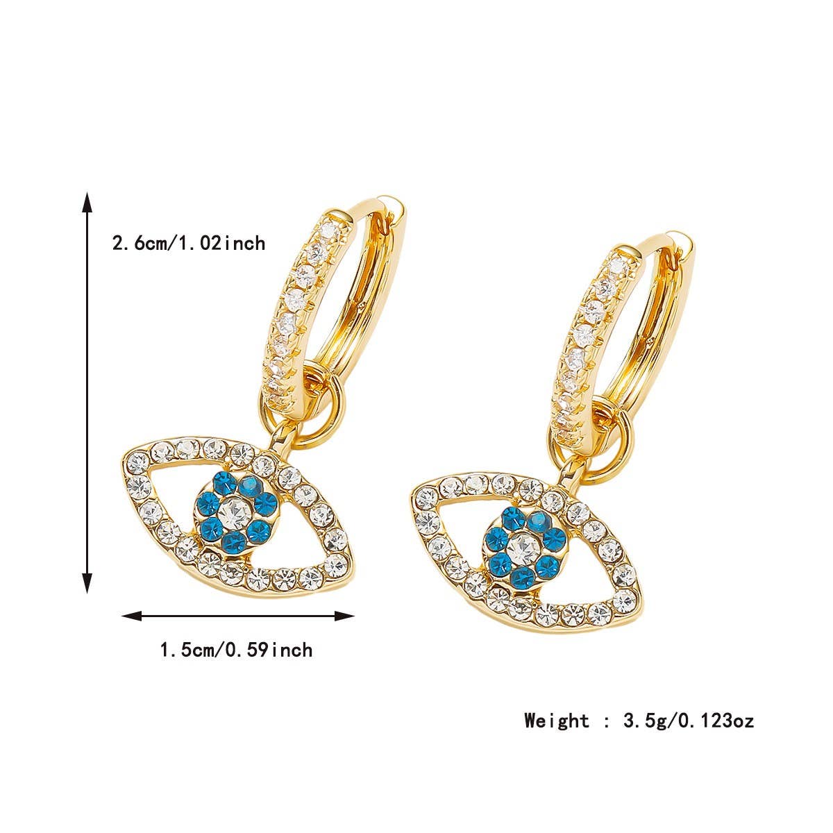 NEW FASHION DAILY ALL-MATCH DEVIL EYE EARRINGS