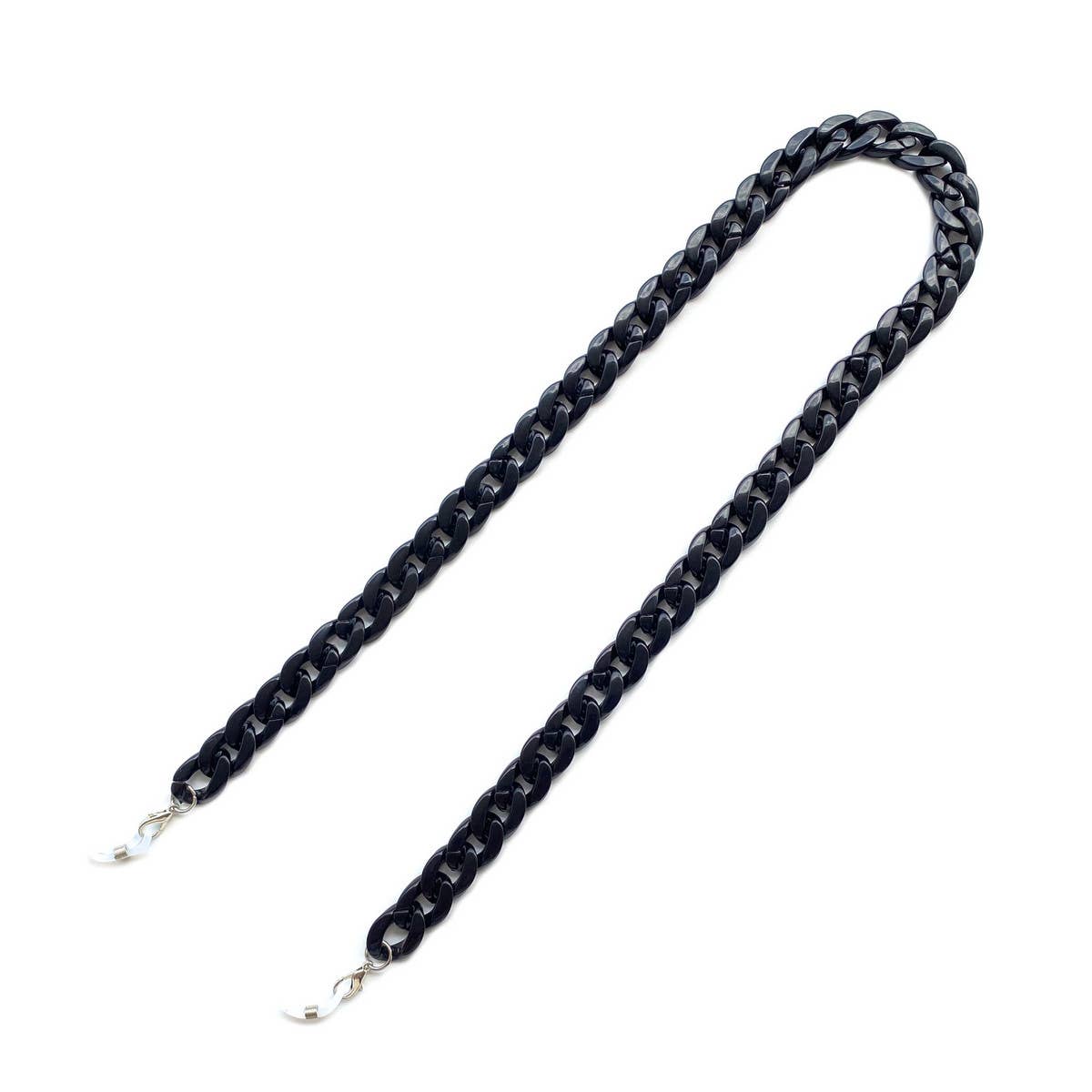 BLACK NON-SLIP CHAIN GLASSES LANYARD_CWMM1170