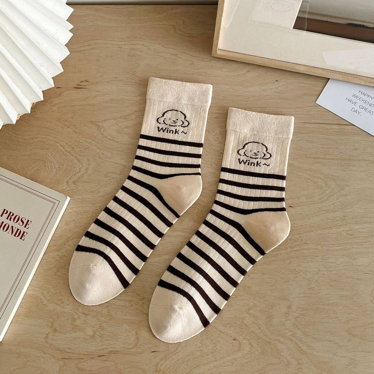 NEW AUTUMN MAILLARD CARTOON CUTE PUPPY SOCKS