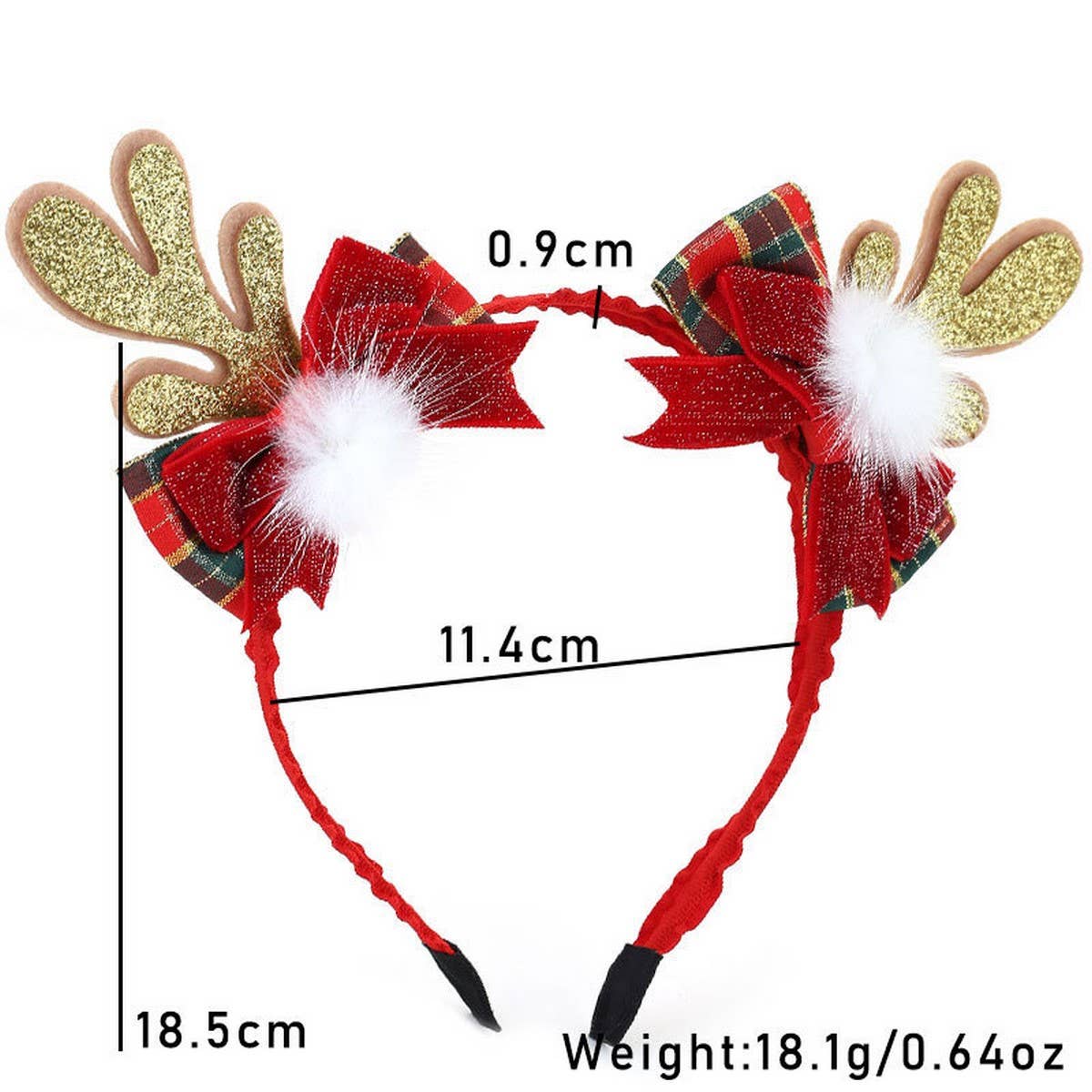 Christmas Reindeer Antler Headband ? Cute Fabric