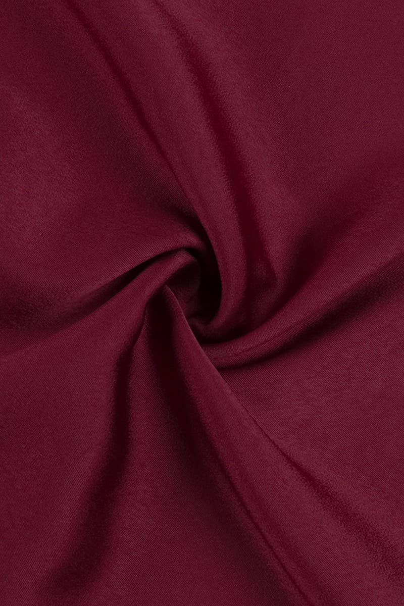 CWDMD5075_SQUARE NECK SLIM FIT SPAGHETTI STRAP DRESS