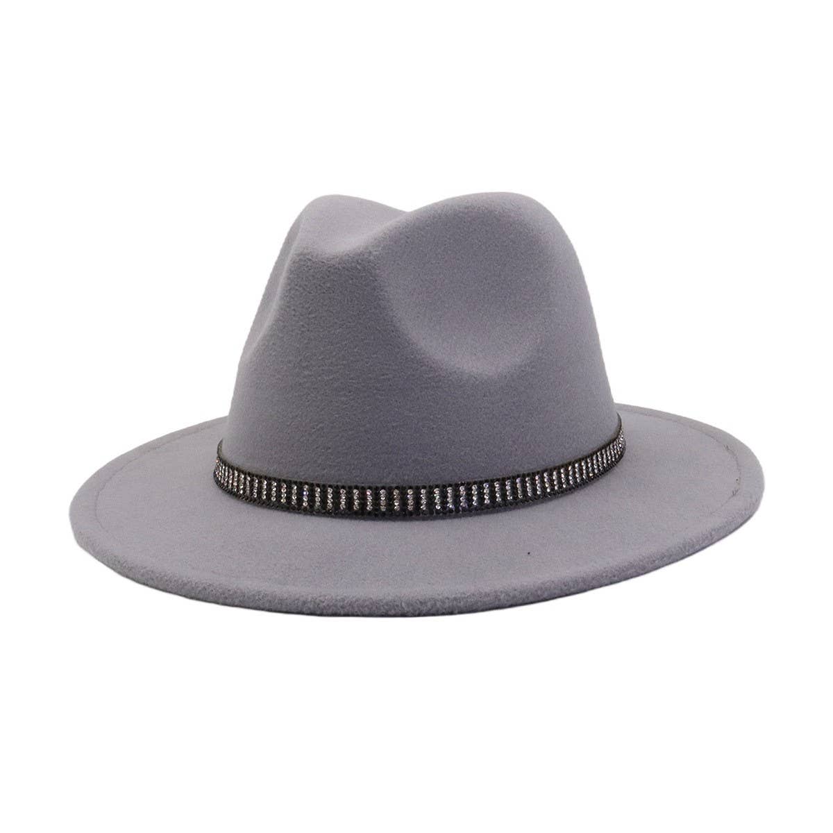 Unisex Vintage Wool FedoraHat British Ethnic Style_CWAH04390