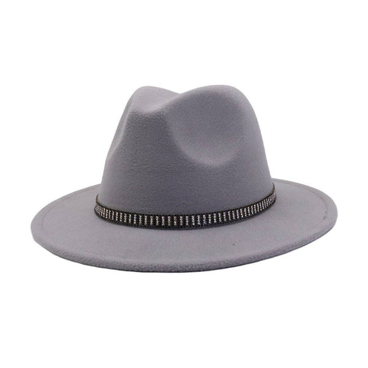 Unisex Vintage Wool FedoraHat British Ethnic Style_CWAH04390