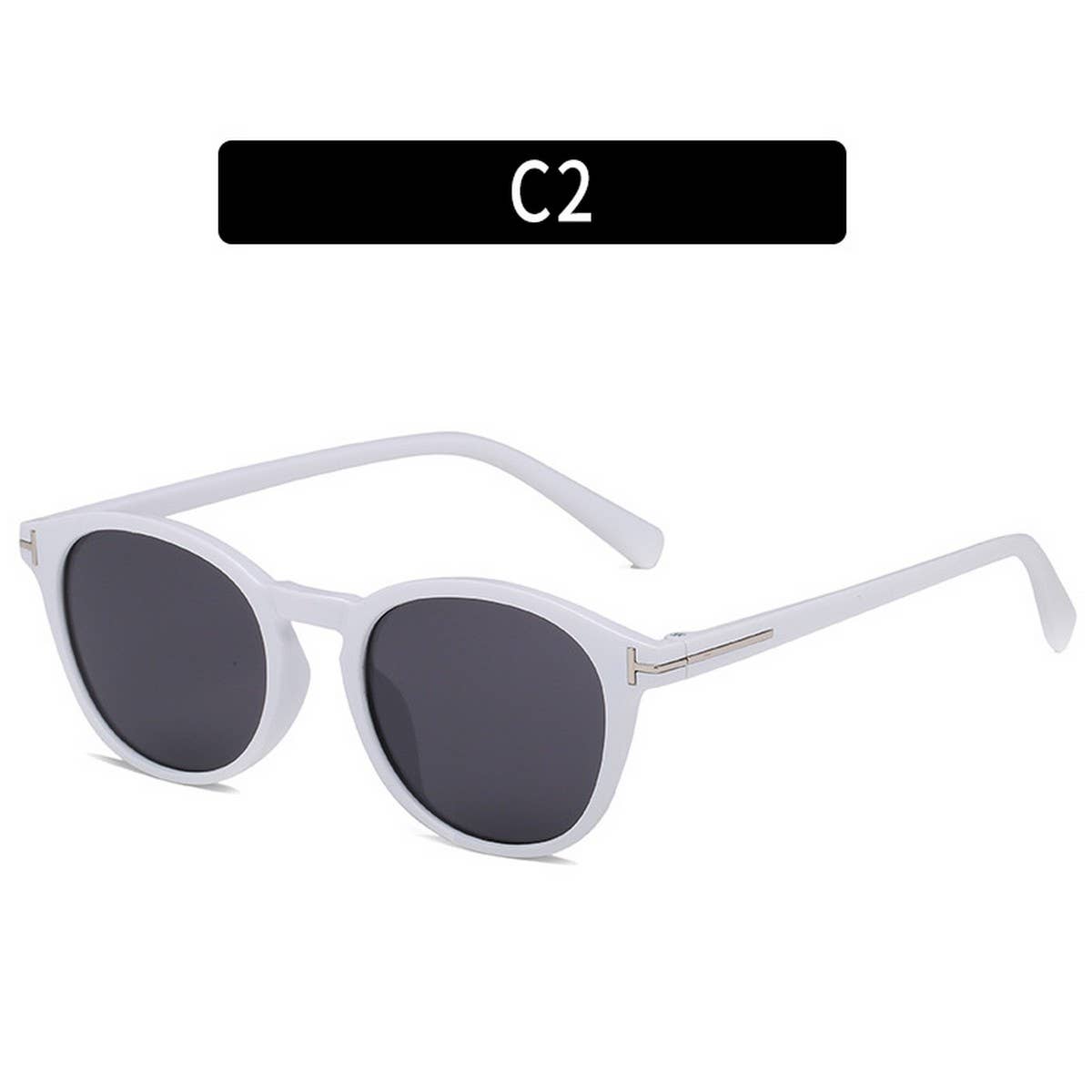 NEW FASHION RETRO ROUND FRAME SUNGLASSES