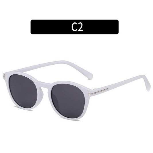 NEW FASHION RETRO ROUND FRAME SUNGLASSES