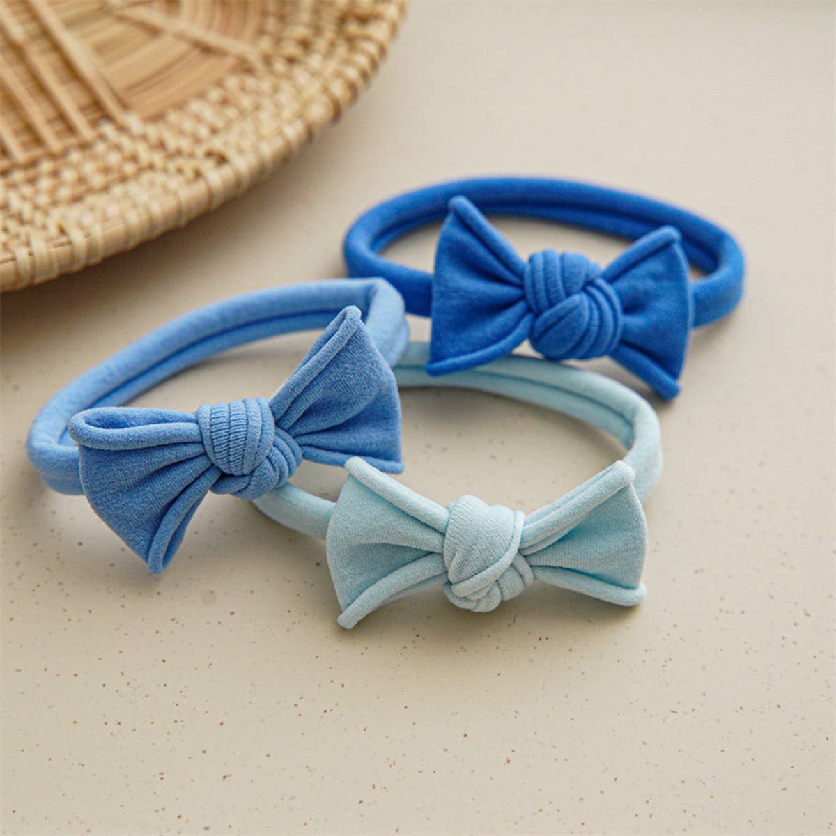3PCS/CD BUTTERFLY HIGH ELASTICITY NYLON HAIR TIES_CWAHA1110