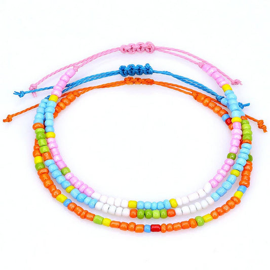 SINGLE ROW RICE BEAD WOVEN BRACELET_CWAJE0726