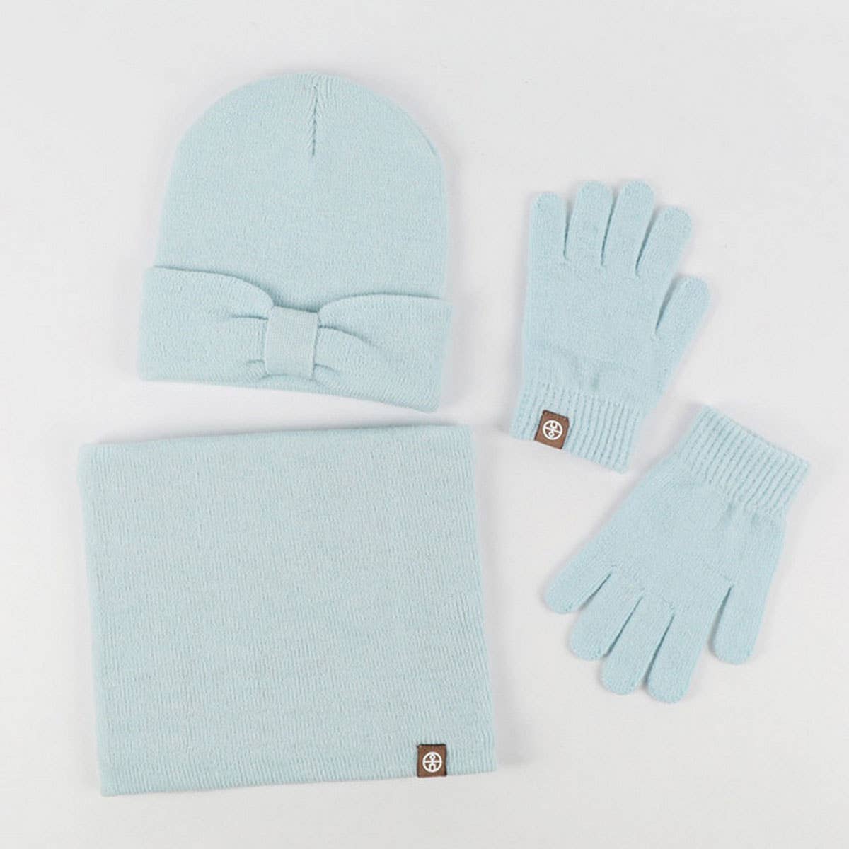 AUTUMN AND WINTER BOW CHILDREN'S THREE-PIECE SUIT_CWMM2780