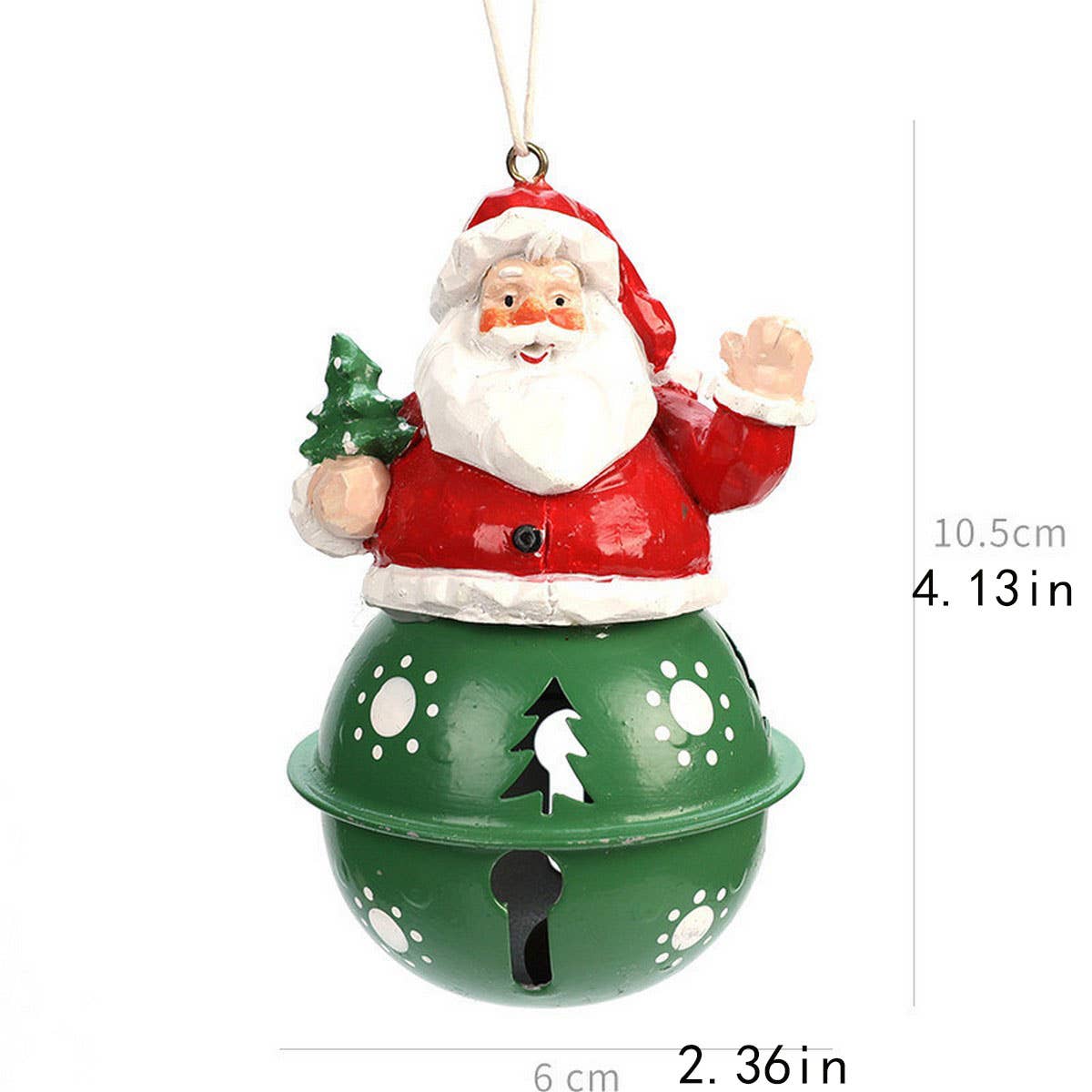 CWMM10396_CHRISTMAS PAINTED BELL SNOWMAN ORNAMENT DECOR