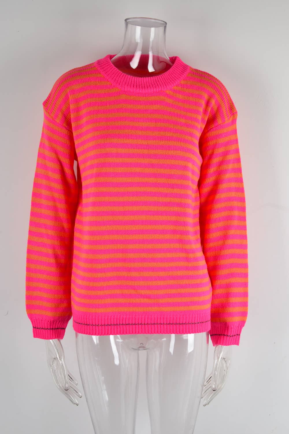STRIPED CROSS-BORDER LONG-SLEEVED WOMEN KNITWEAR