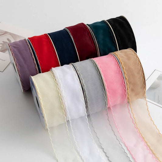 CURVED LACE HANDMADE MATERIALS DIY RIBBON