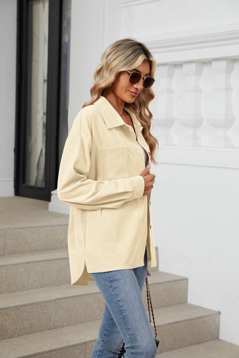 CWOCO0884_SOLID COLOR LAPEL POCKET KNIT SHIRT COAT