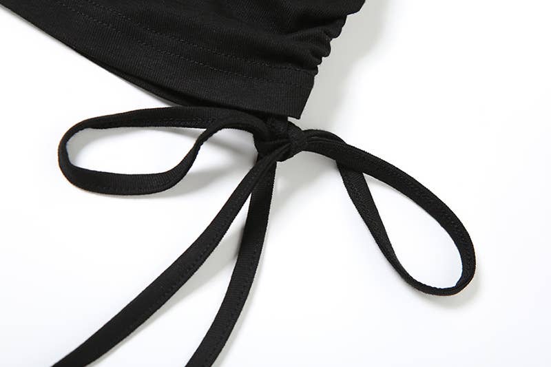 FASHION LACE LETTER-PRINTED LONG SLEEVE TOP