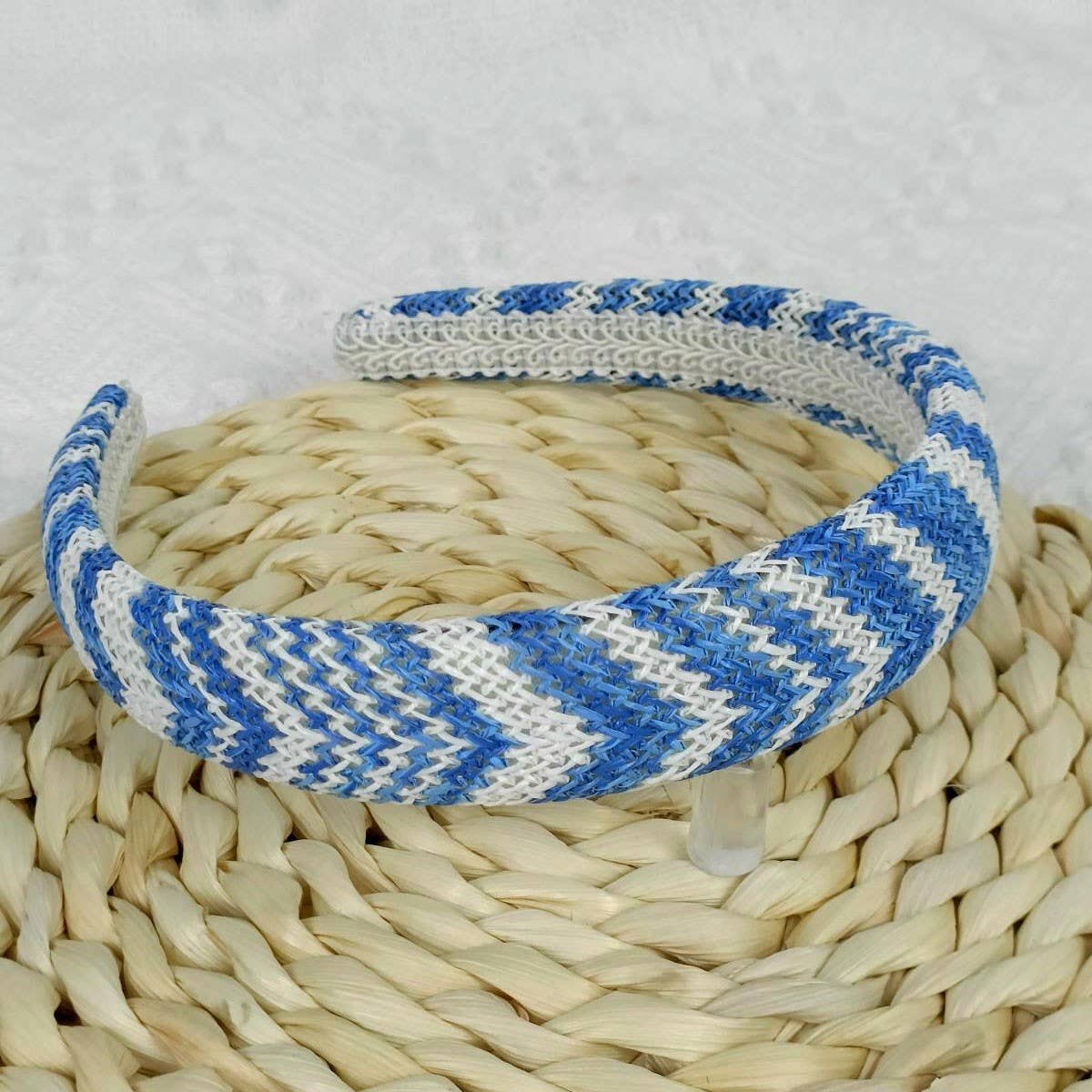New Raffia PP Straw Padded High Crown Headband
