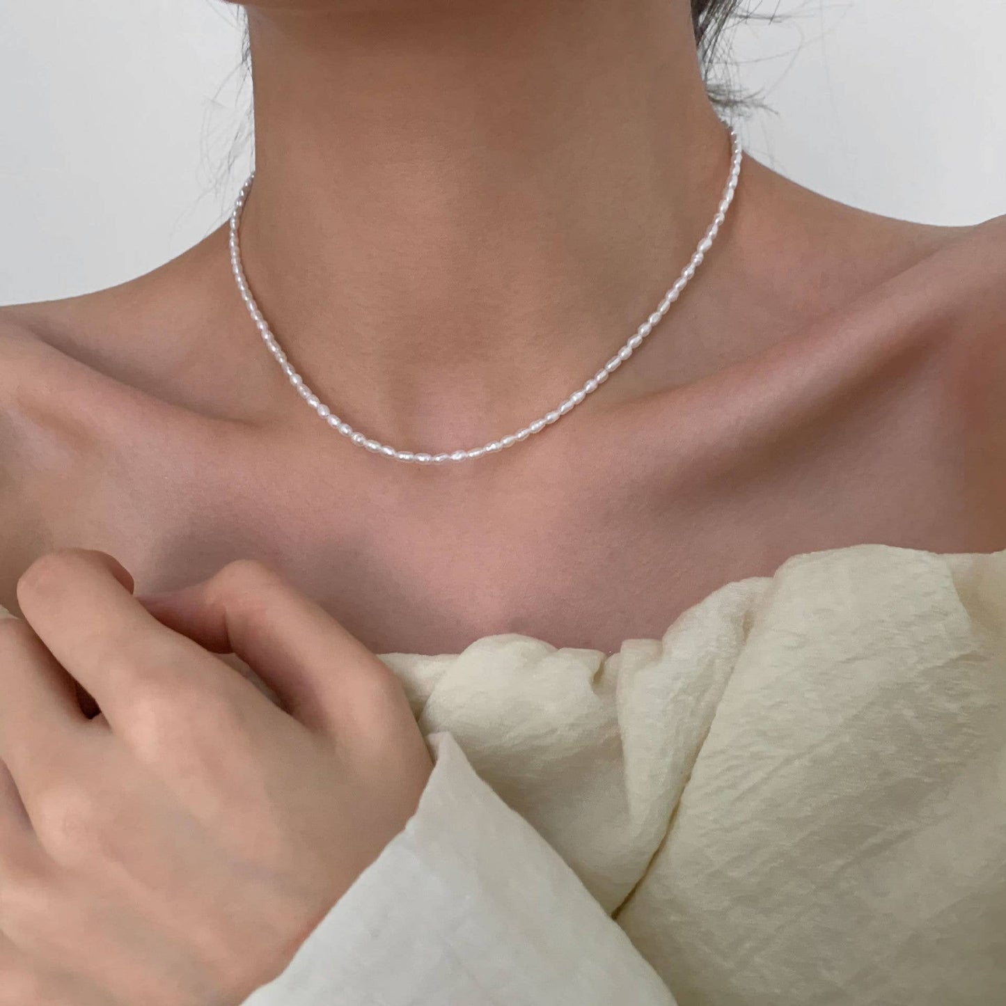 Fashionable Bahak freshwater pearl necklace