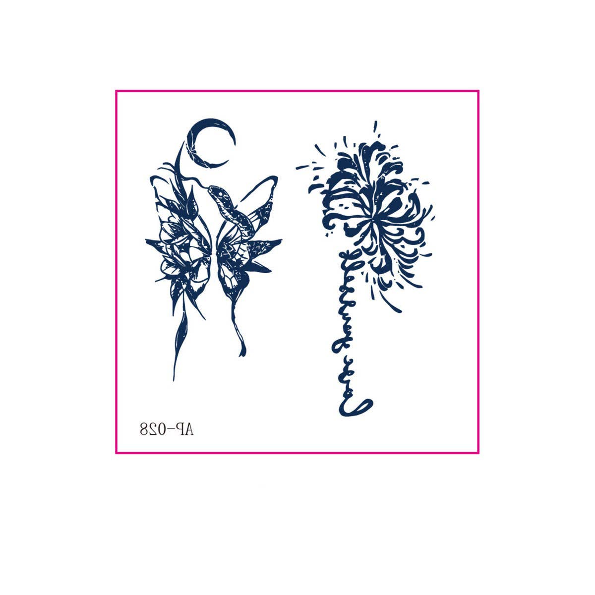 Premium Herbal Juice Tattoo Stickers Waterproof_CWMM8354