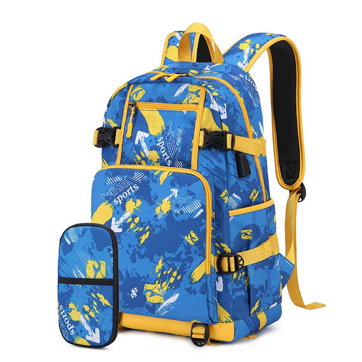 Boys??Backpacks for School, 2-Piece Print Set_CWAB5469