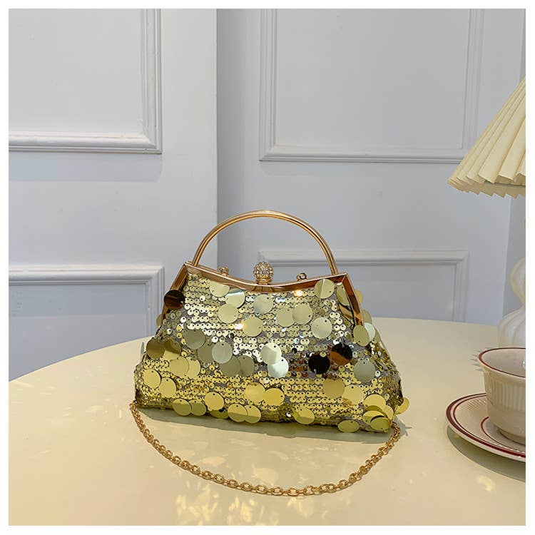 Fashionable candy-colored chain dinner bag