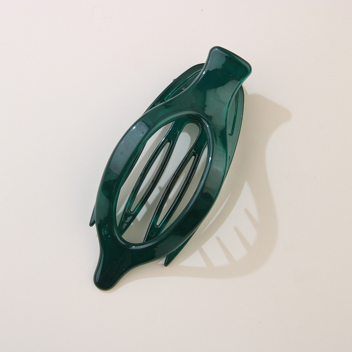 Leaf Oval Hair Clip ??Minimalist Claw Barrette_CWAHA6511