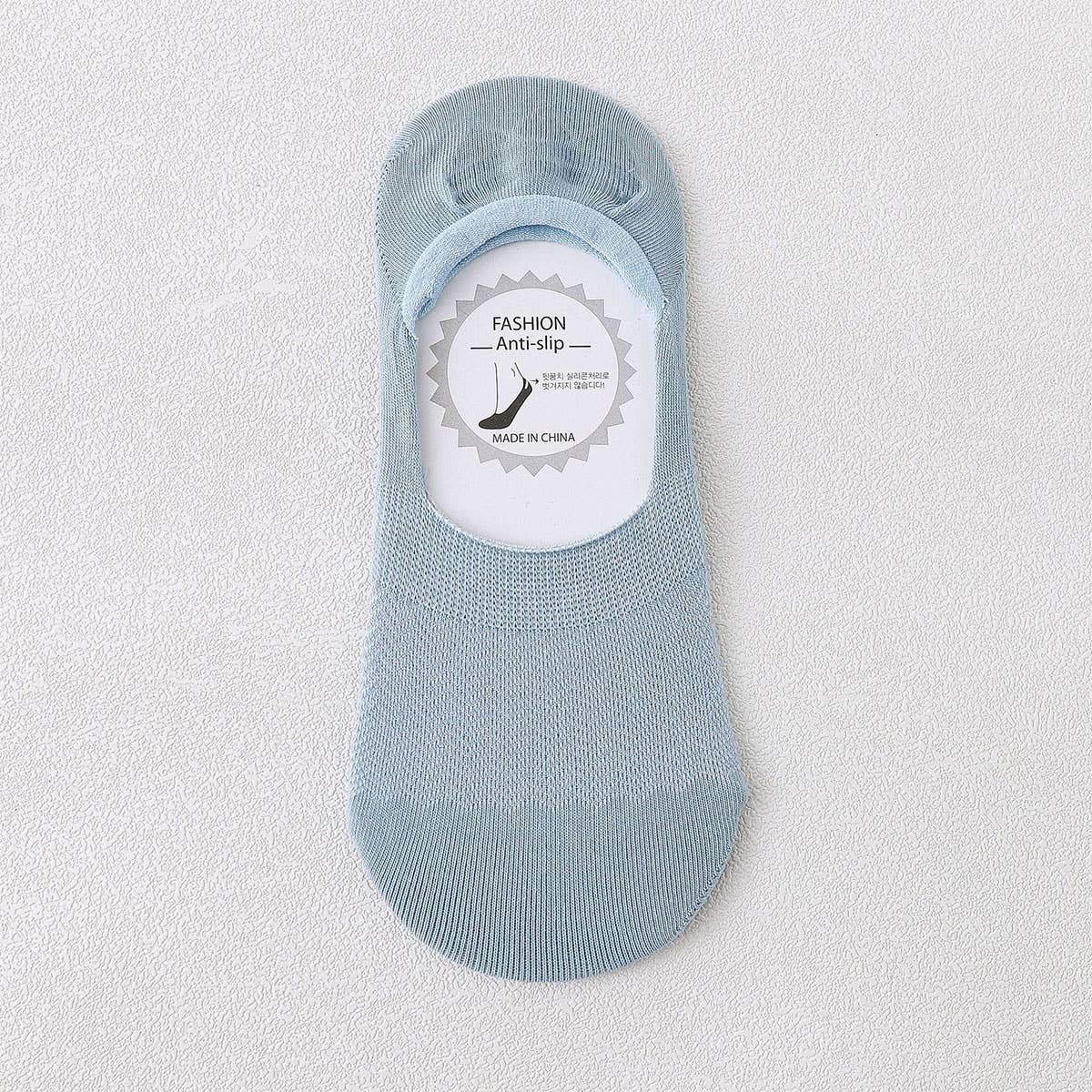 SOLID COLOR BREATHABLE COTTON SHORT SOCKS_CWMS048