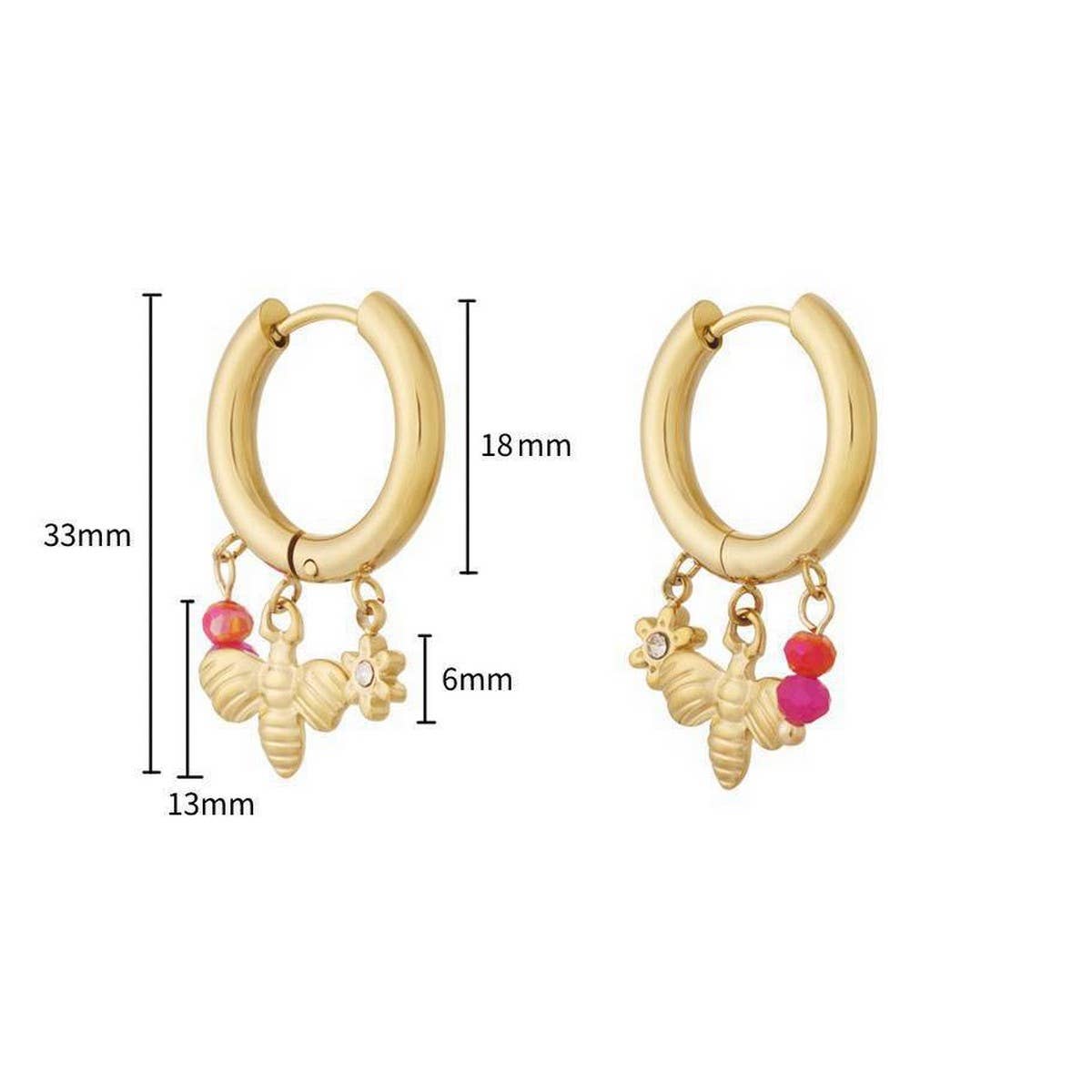 Summer Ocean Collection Gold Earrings_CWAJE5120