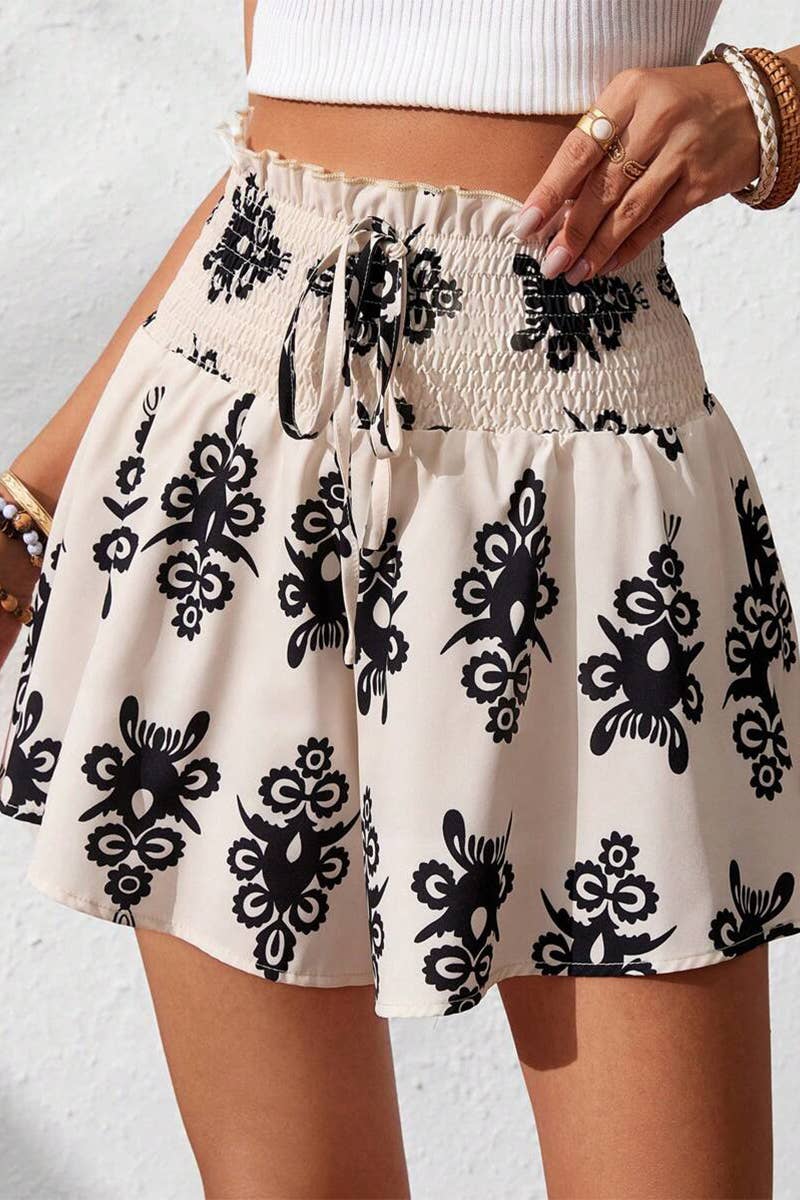 CWBSP0537_SUMMER SWEET HIGH WAIST WOMEN'S CULOTTES