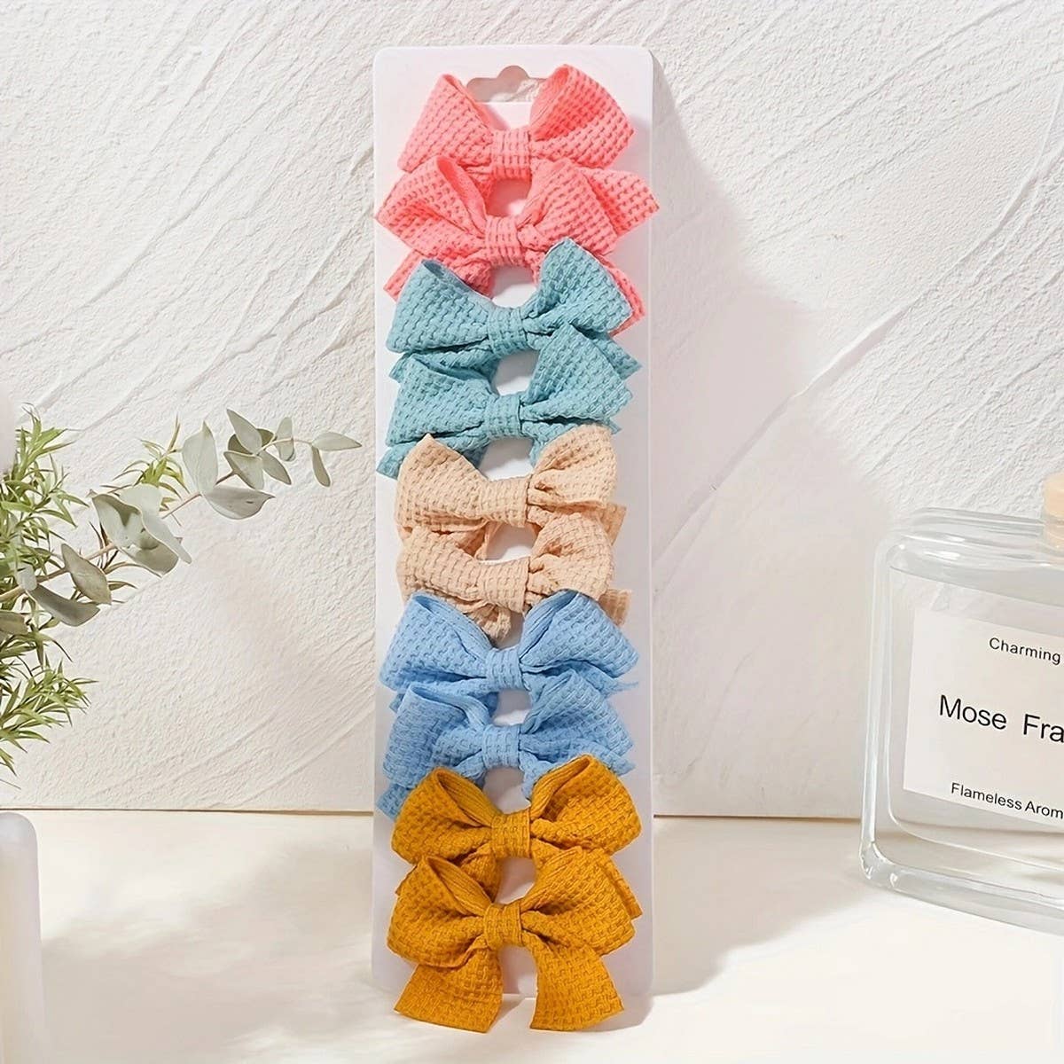 1.6" Handmade Fabric Bow Clips for Girls_CWAHA6756