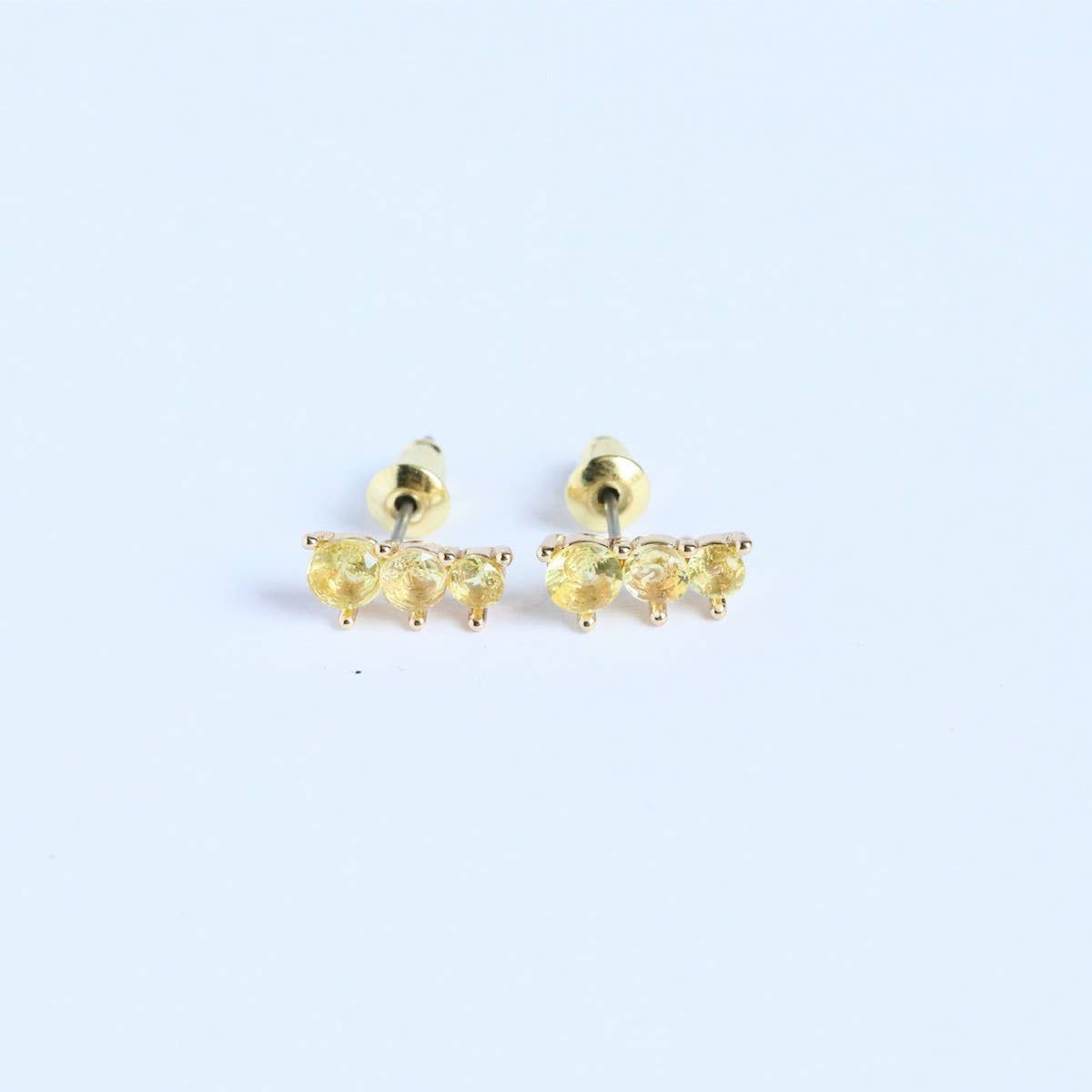 December Birthstone Stud Earrings Vintage Gift