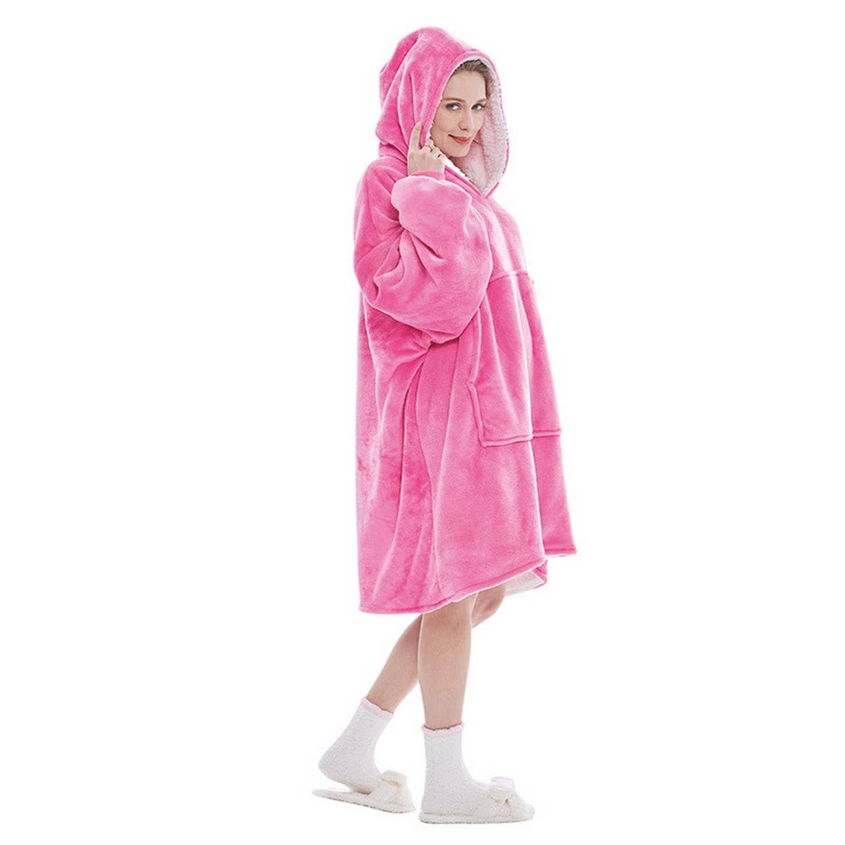 Cozy Wearable Hoodie Blanket Warm Lazy Sweatshirt