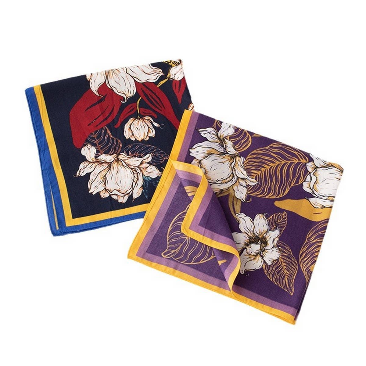 WILD SHIRT FLORAL PRINT SCARF