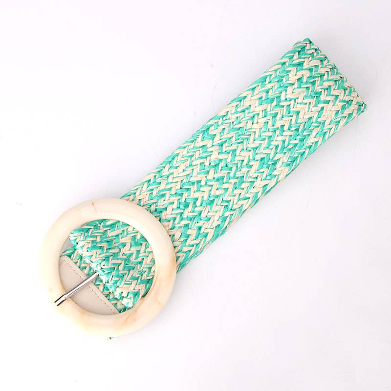 Fashionable and simple imitation straw woven belt