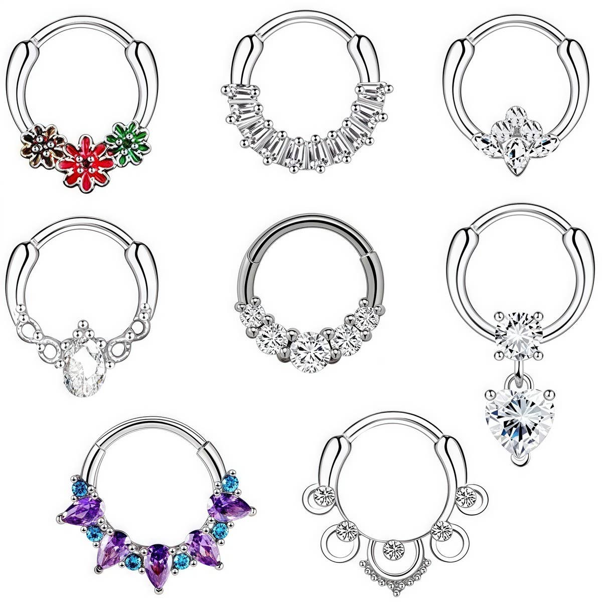 Minimalist Zircon Nose Stud for Women