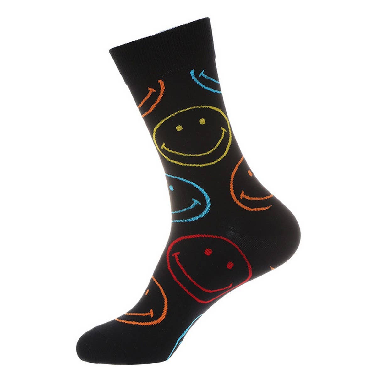 AUTUMN AND WINTER CREATIVE PRINTED MID-CALF SOCKS_CWMS1014