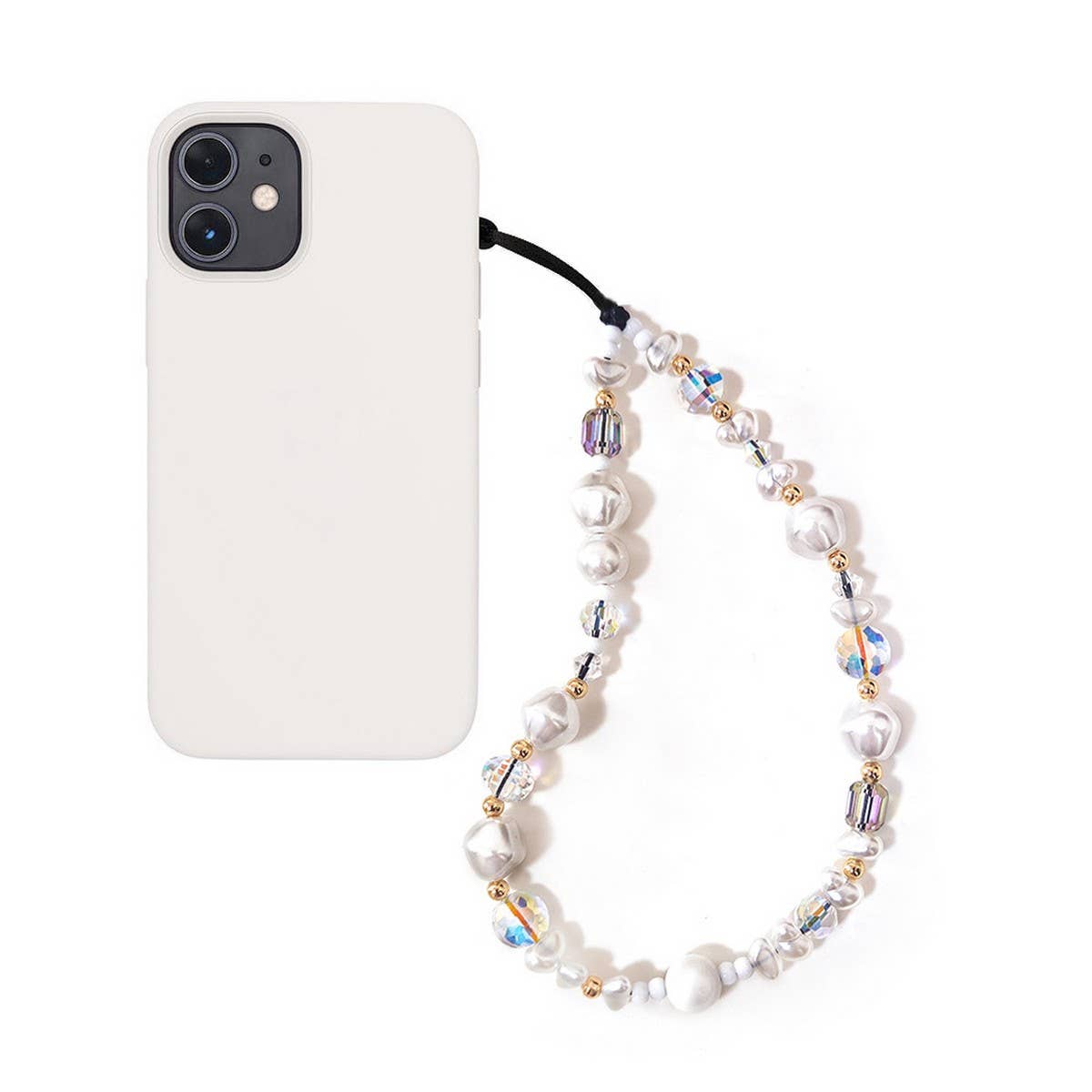 CWMM8716_CRYSTAL BEADED WRISTBAND CELL PHONE STRAP
