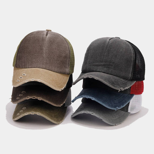 2024 NEW CONTRAST COLOR WASHED BASEBALL CAP_CWAH1571
