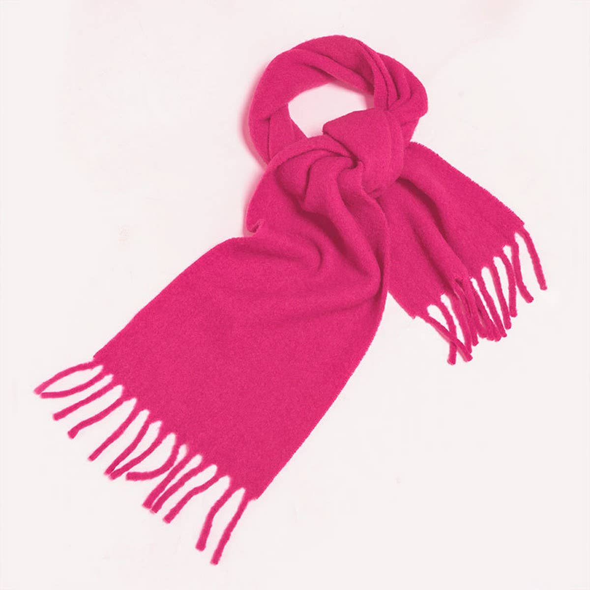 Soft Wool Blend Scarf ??Unisex Winter Solid Wrap_CWASC2349