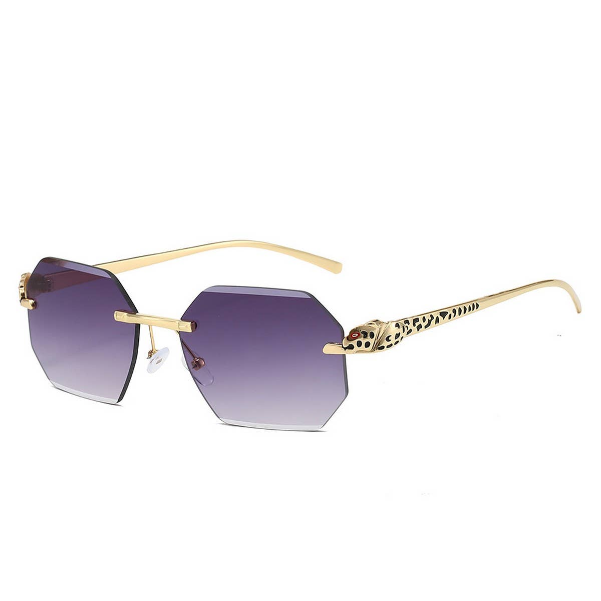 FRAMELESS POLYGONAL FASHION SUNGLASSES