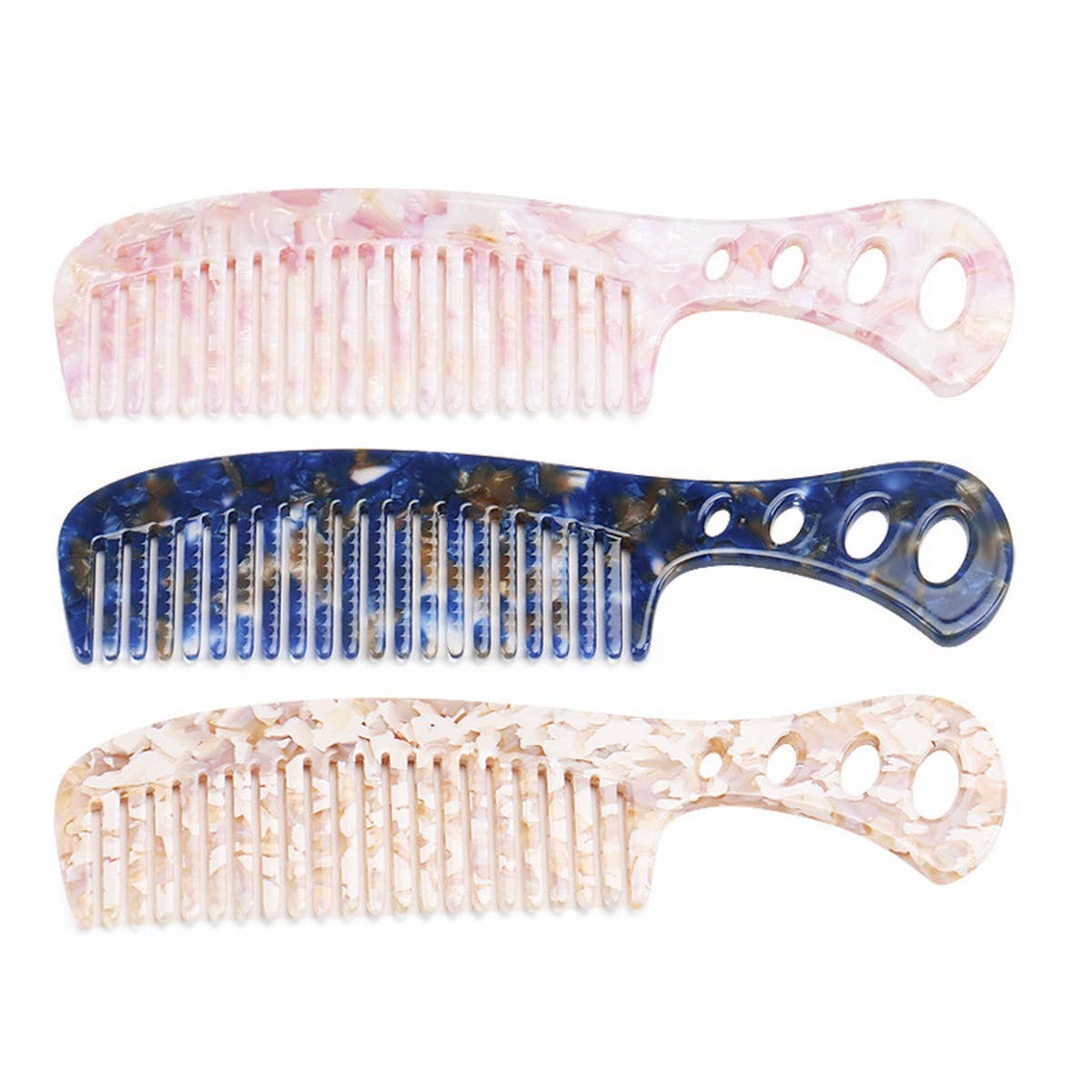 GRADIENT TOOTH ACETATE HAIR COMB WIDE TOOTH COMB