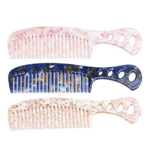 GRADIENT TOOTH ACETATE HAIR COMB WIDE TOOTH COMB