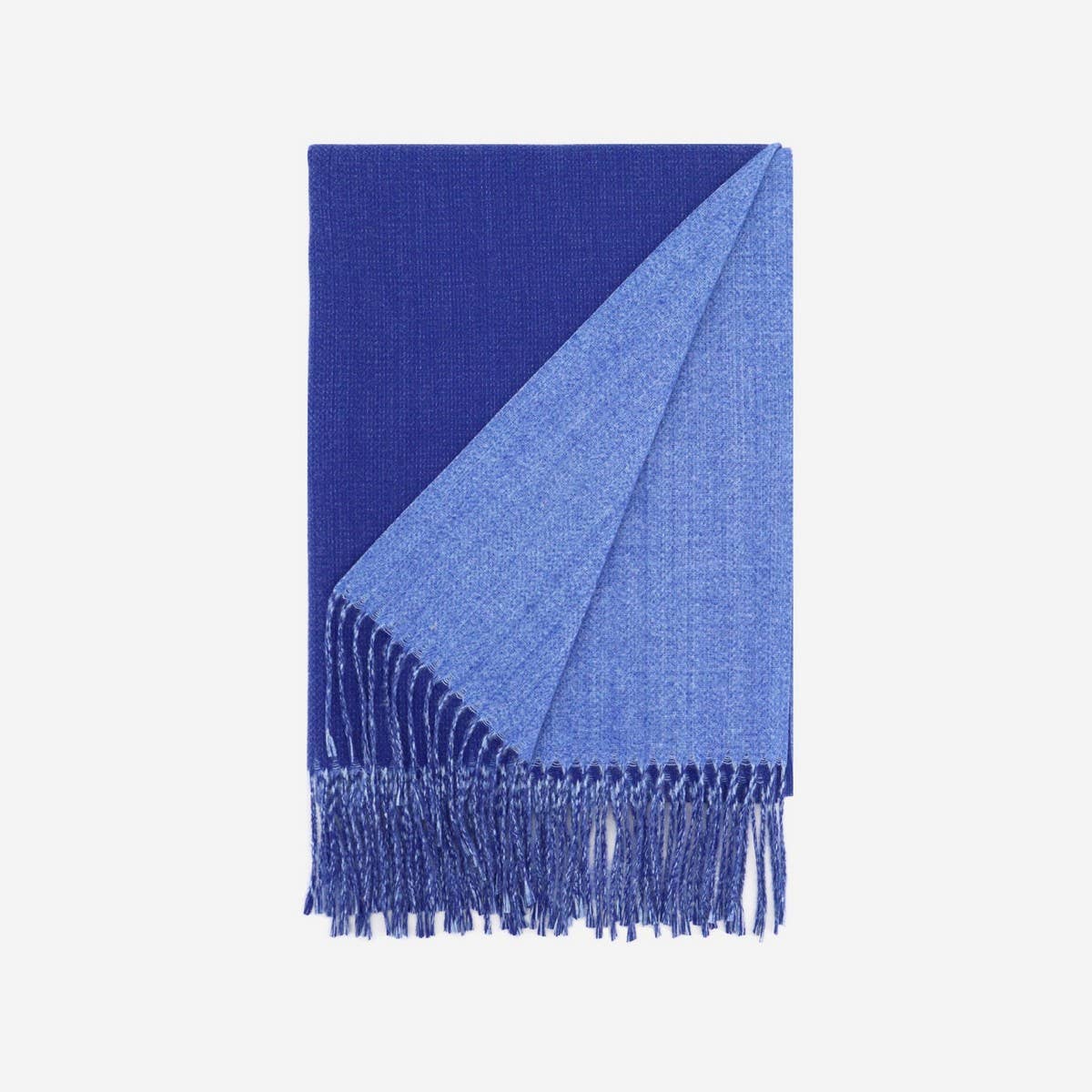 Two-Tone Faux Cashmere Scarf - Stylish Warm Fall