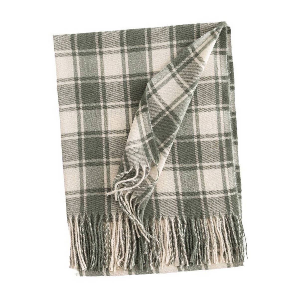 WOMEN CASUAL WARM PLAID SCARF