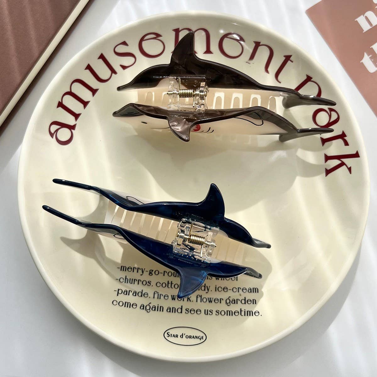 Shark Acetate Ocean Hair Claw Clip ? Large