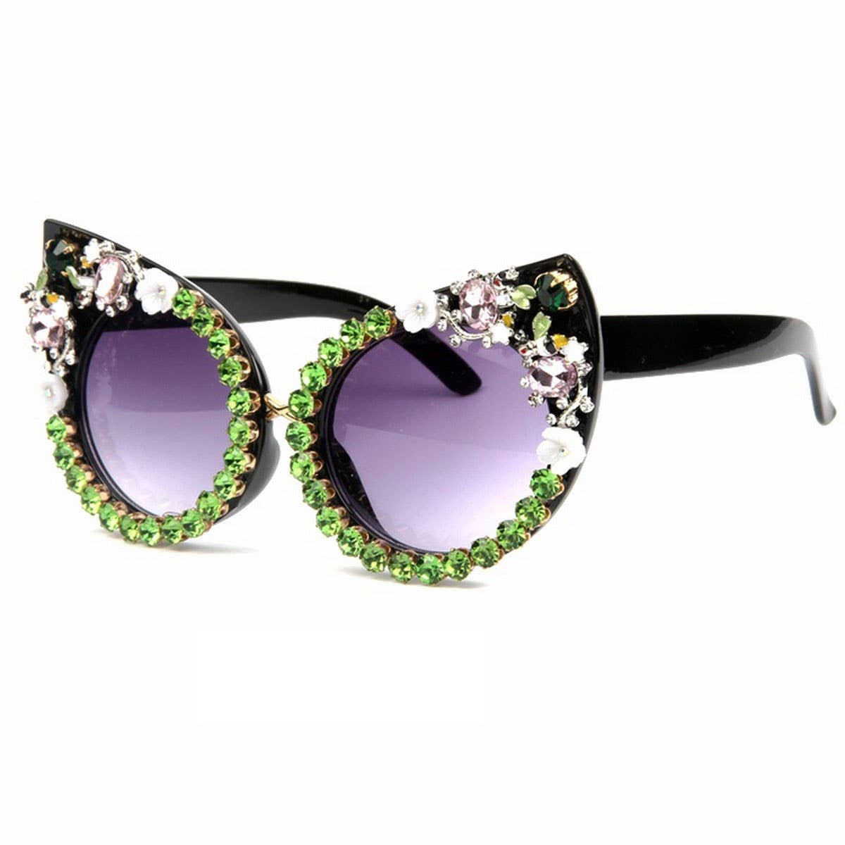 VERSATILE FLOWER DIAMOND HANDMADE SUNGLASSES