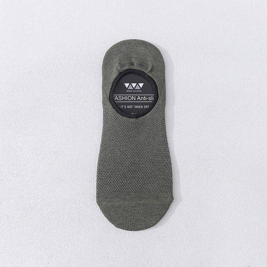 CASUAL SOLID COLOR HOLLOW SOCKS_CWMS0437