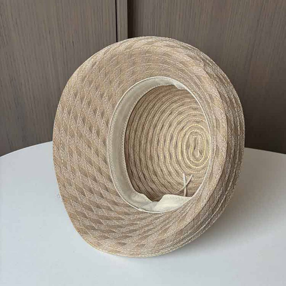 FLOWER HALF ROLL MESH SUN HAT_CWAB2902