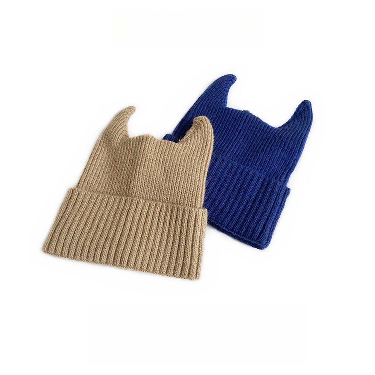 2-6 YEARS OLD SOLID COLOR CUTE HORN KNITTED HAT_CWAH2066